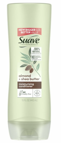 SUAVE 'Almond + Shea Butter' No Dyes, Parabene free, Moisturizing Conditioner 373 ml